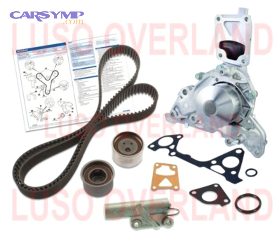 Engine belt tensioner and related front-end components