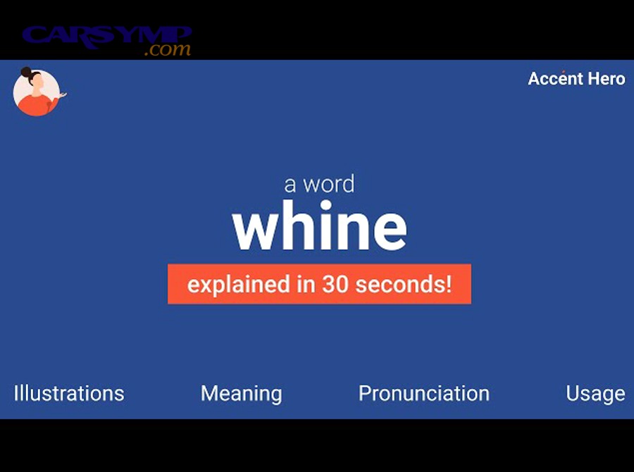 A child whining — illustrating the behavioral meaning of the word whine