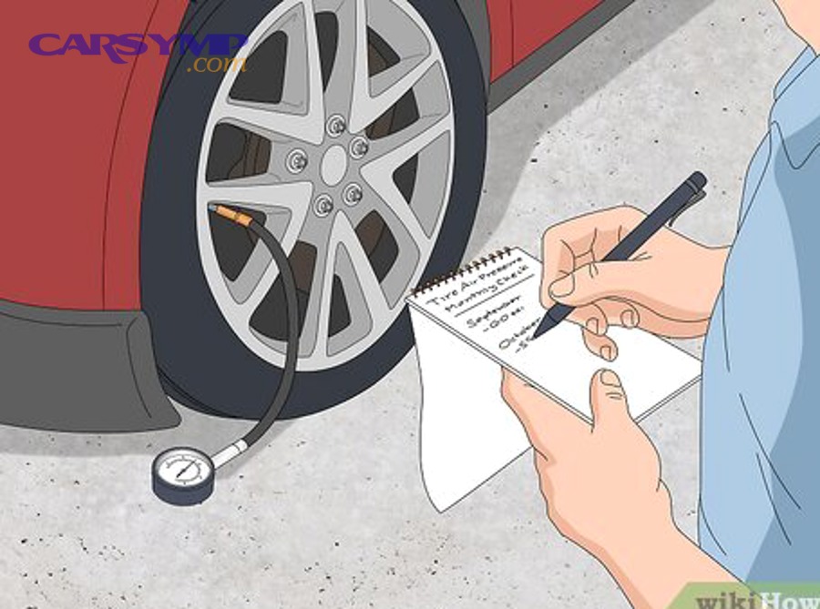 Tire contact patch size comparison at different PSI levels