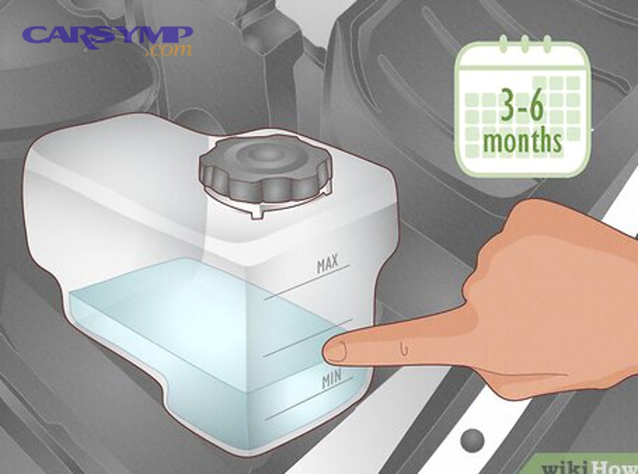 Coolant stop-leak additive bottle with particles suspended in solution