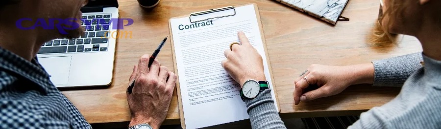 Consumer reviewing written warranty terms before approving a purchase or repair