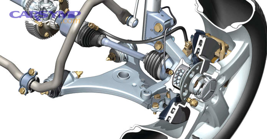 hands grasping tire at top and bottom checking for wheel bearing play