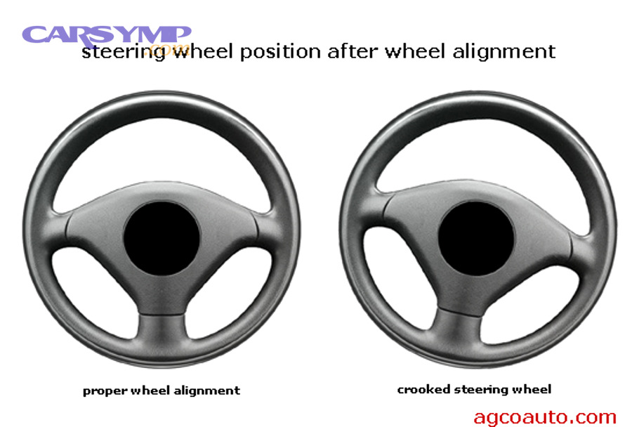 Vehicle in service bay for wheel alignment check